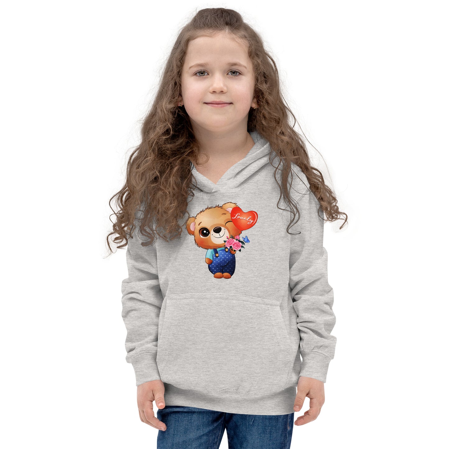 Little Bear Holding Balloon Hoodie, No. 0026