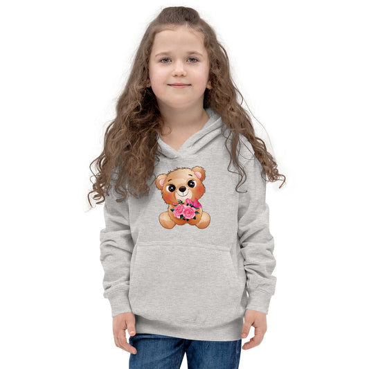 Little Bear with Flowers Hoodie, No. 0028