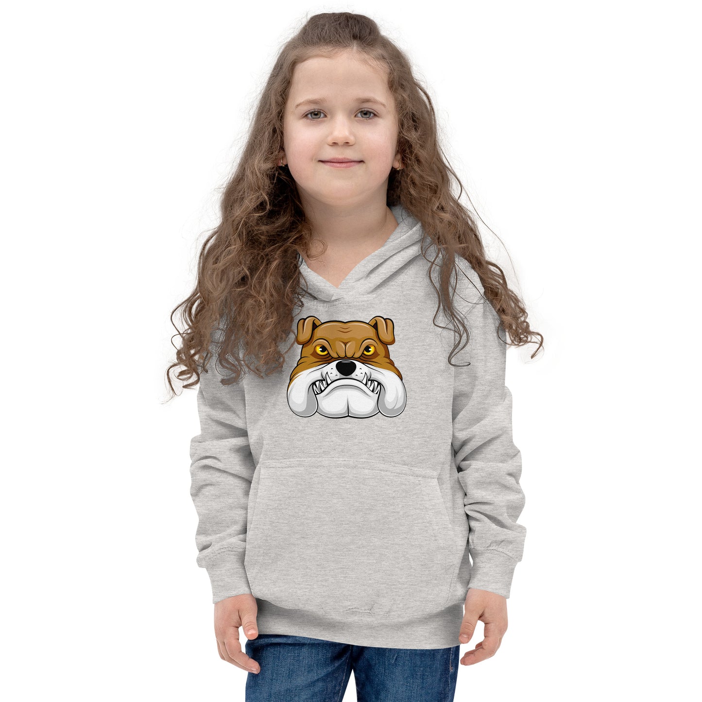 Bulldog Dog Face Hoodie, No. 0108