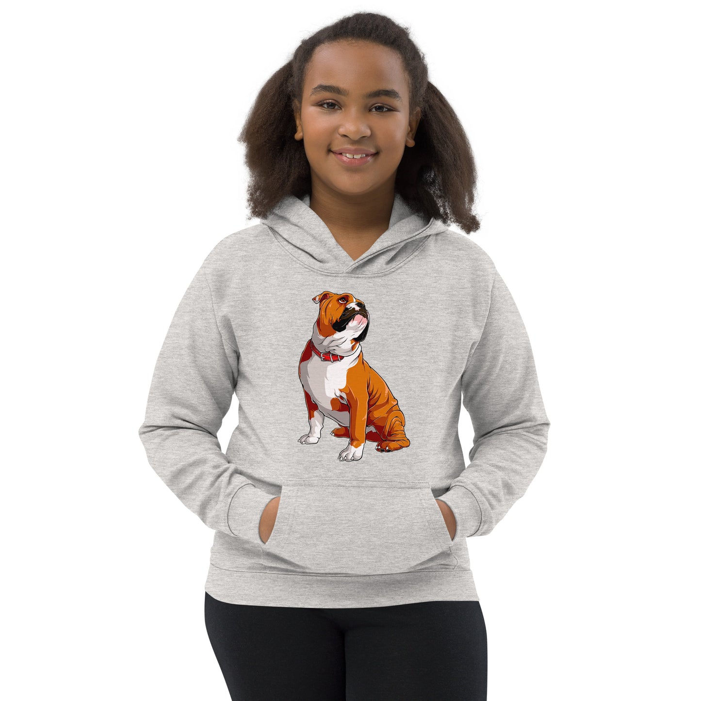 Cool English Bulldog Dog Hoodie, No. 0128