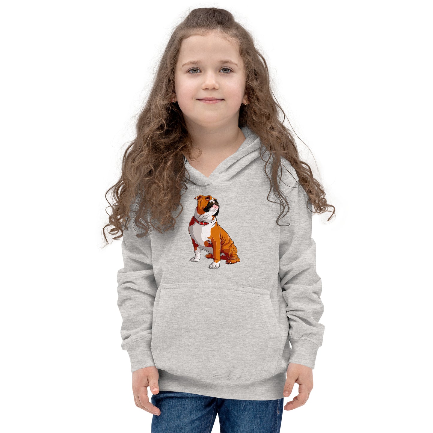 Cool English Bulldog Dog Hoodie, No. 0128