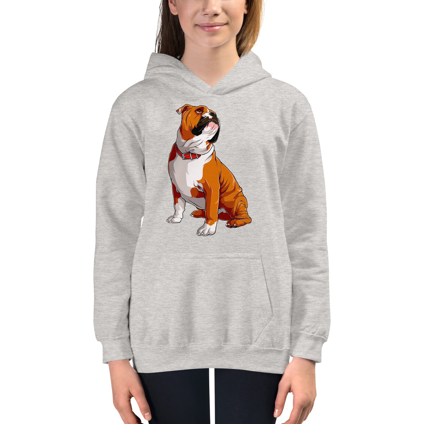 Cool English Bulldog Dog Hoodie, No. 0128