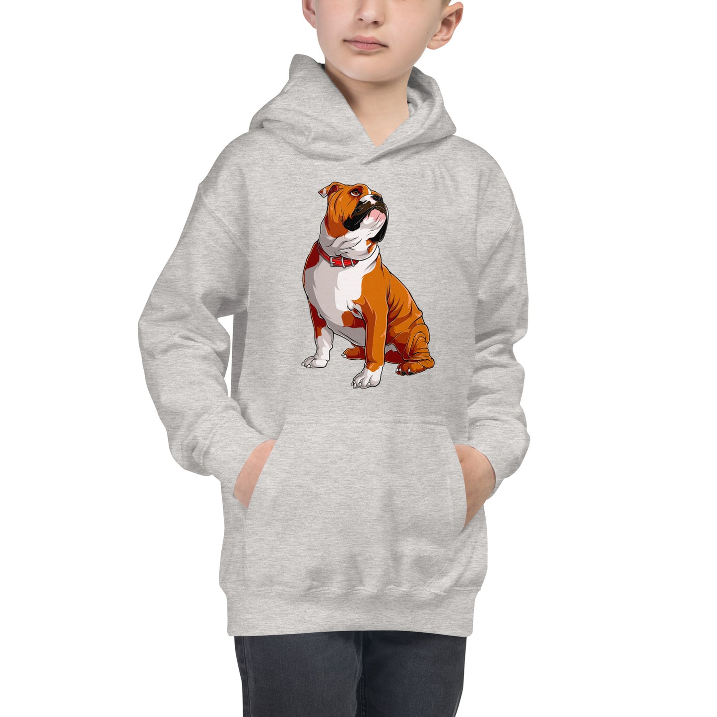 Cool English Bulldog Dog Hoodie, No. 0128