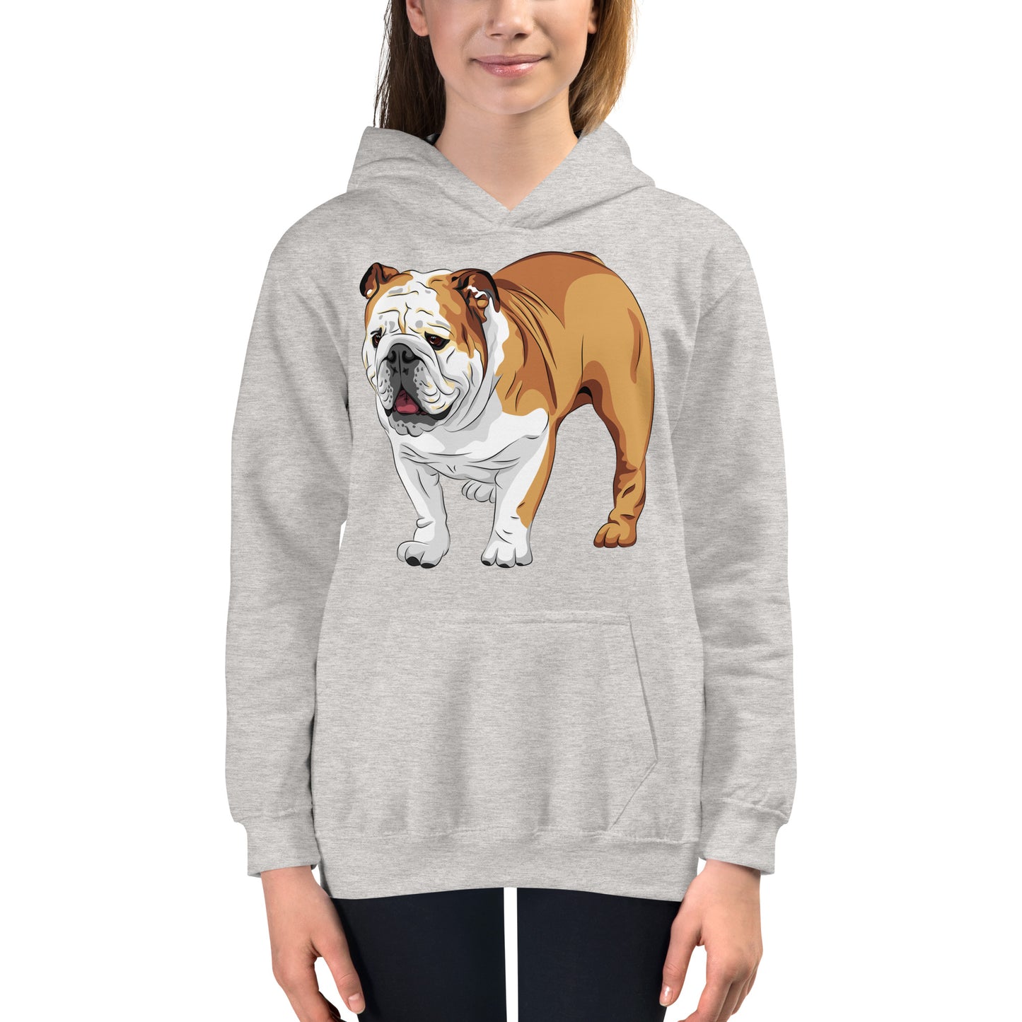 Cool English Bulldog Dog Hoodie, No. 0129