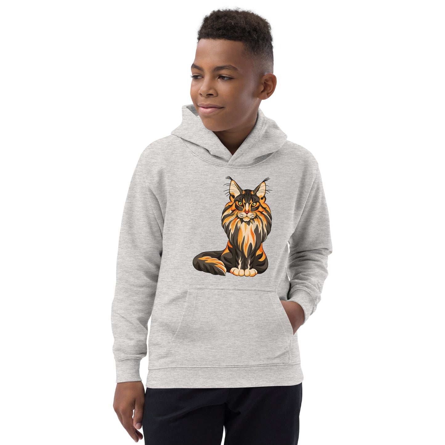 Cool Maine Coon Cat Hoodie, No. 0582