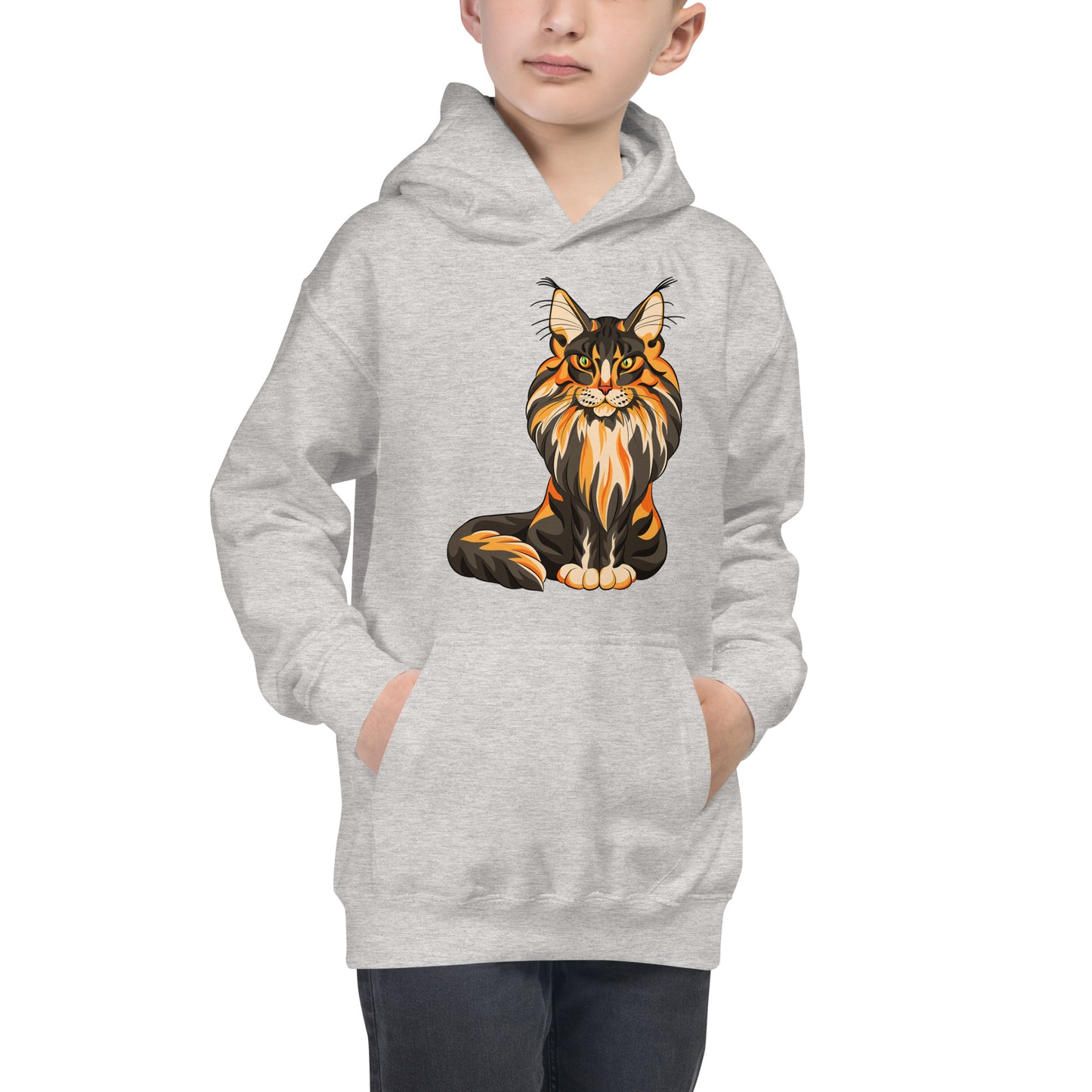 Cool Maine Coon Cat Hoodie, No. 0582