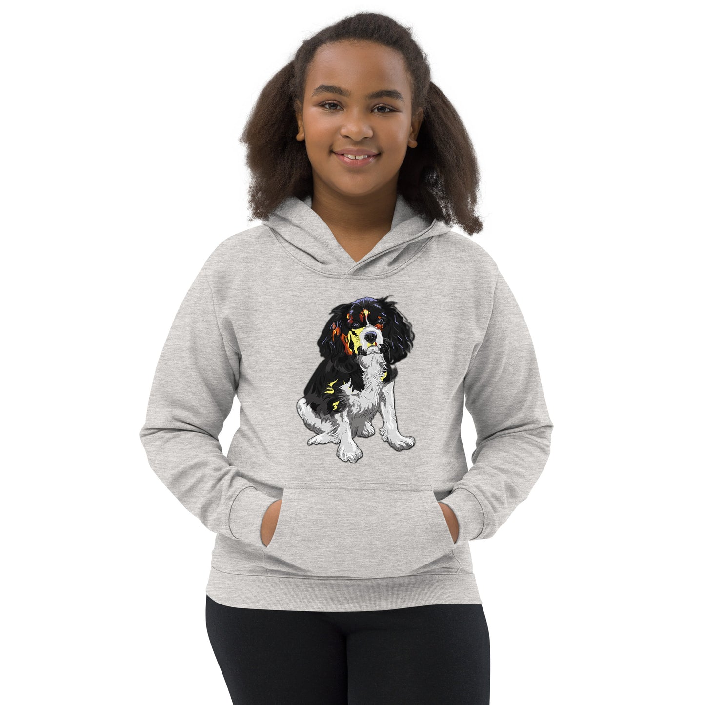 Cool Cavalier King Charles Spaniel Dog Hoodie, No. 0122