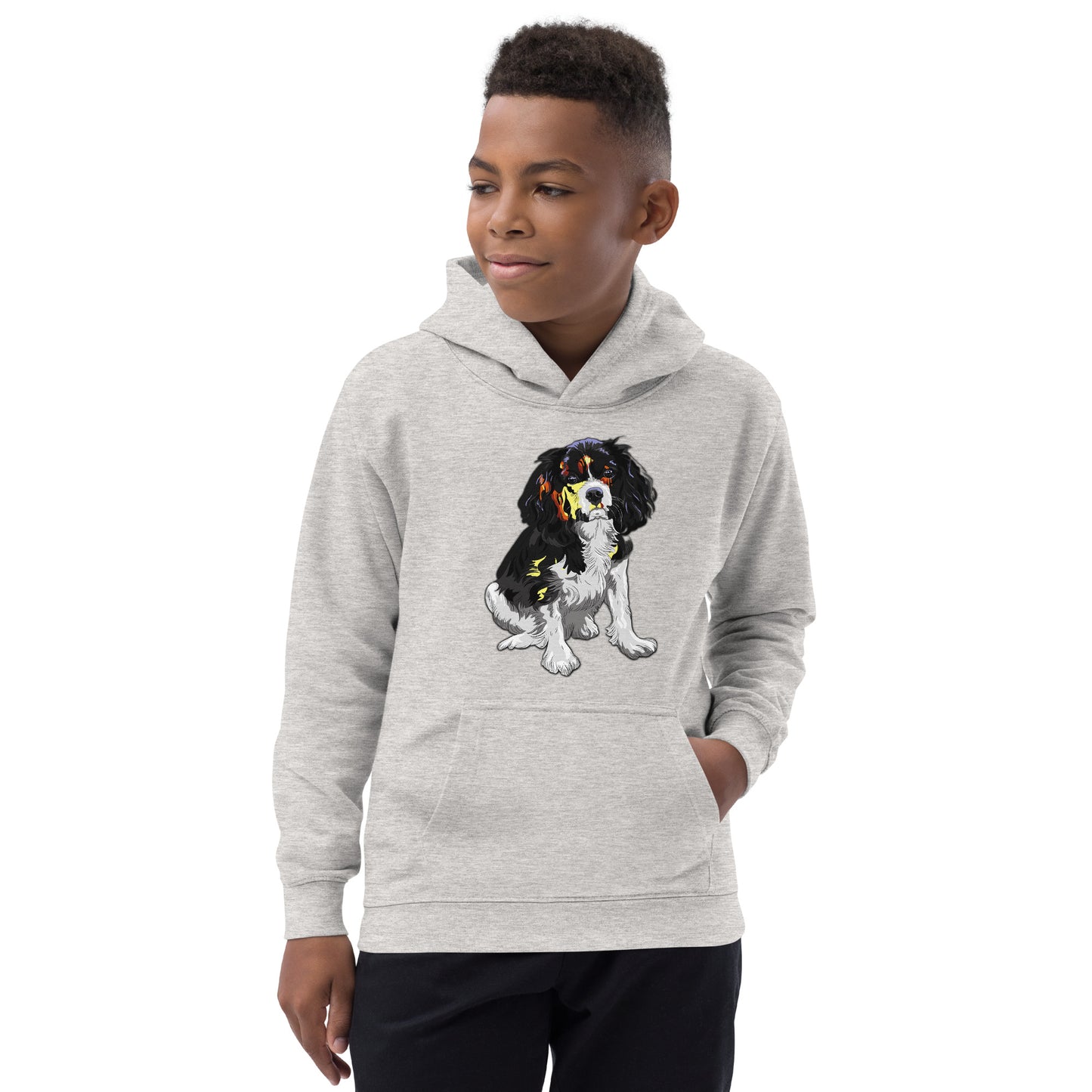 Cool Cavalier King Charles Spaniel Dog Hoodie, No. 0122