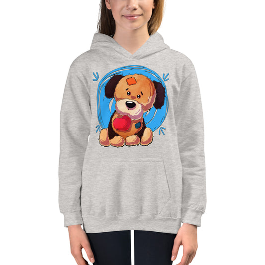 Lovely Puppy Dog with Heart Hoodie, No. 0481
