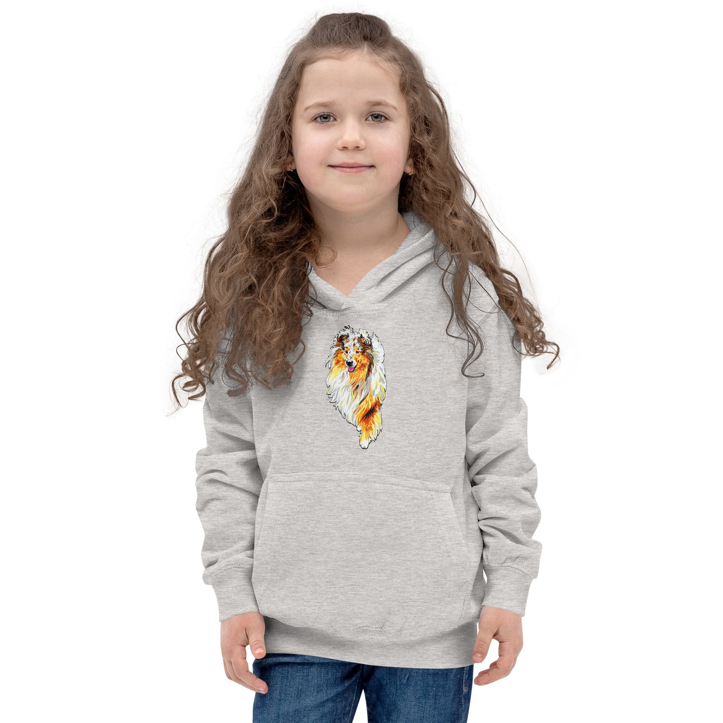 Rough Collie Dog Hoodie, No. 0560