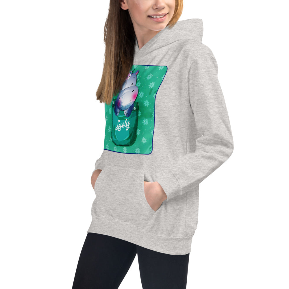 Hippo Inside Pocket, Hoodies, No. 0458