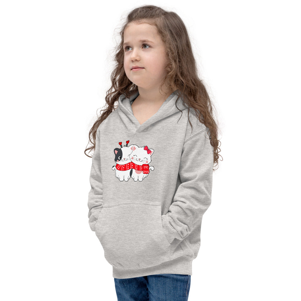 Lovely Couple Cats in Love, Hoodies, No. 0470