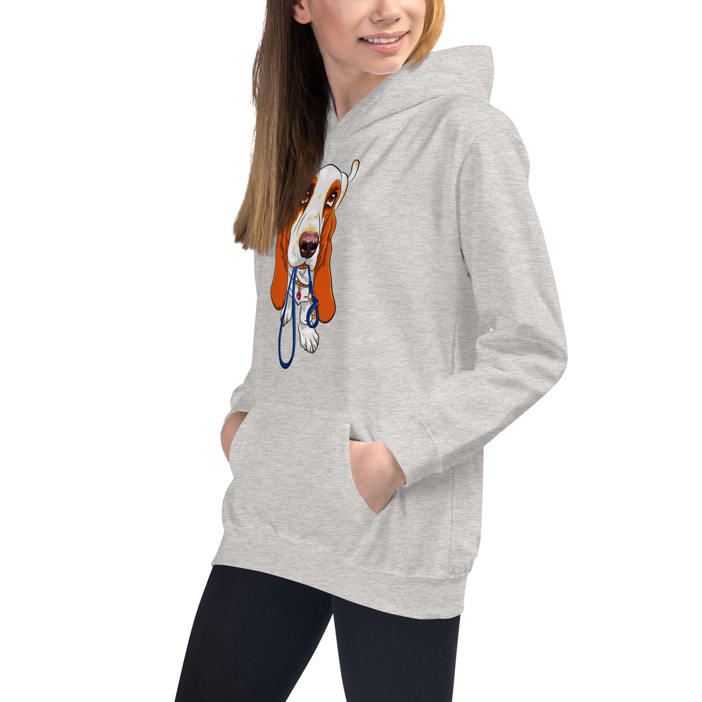 Basset Hound Dog Hoodie, No. 0570