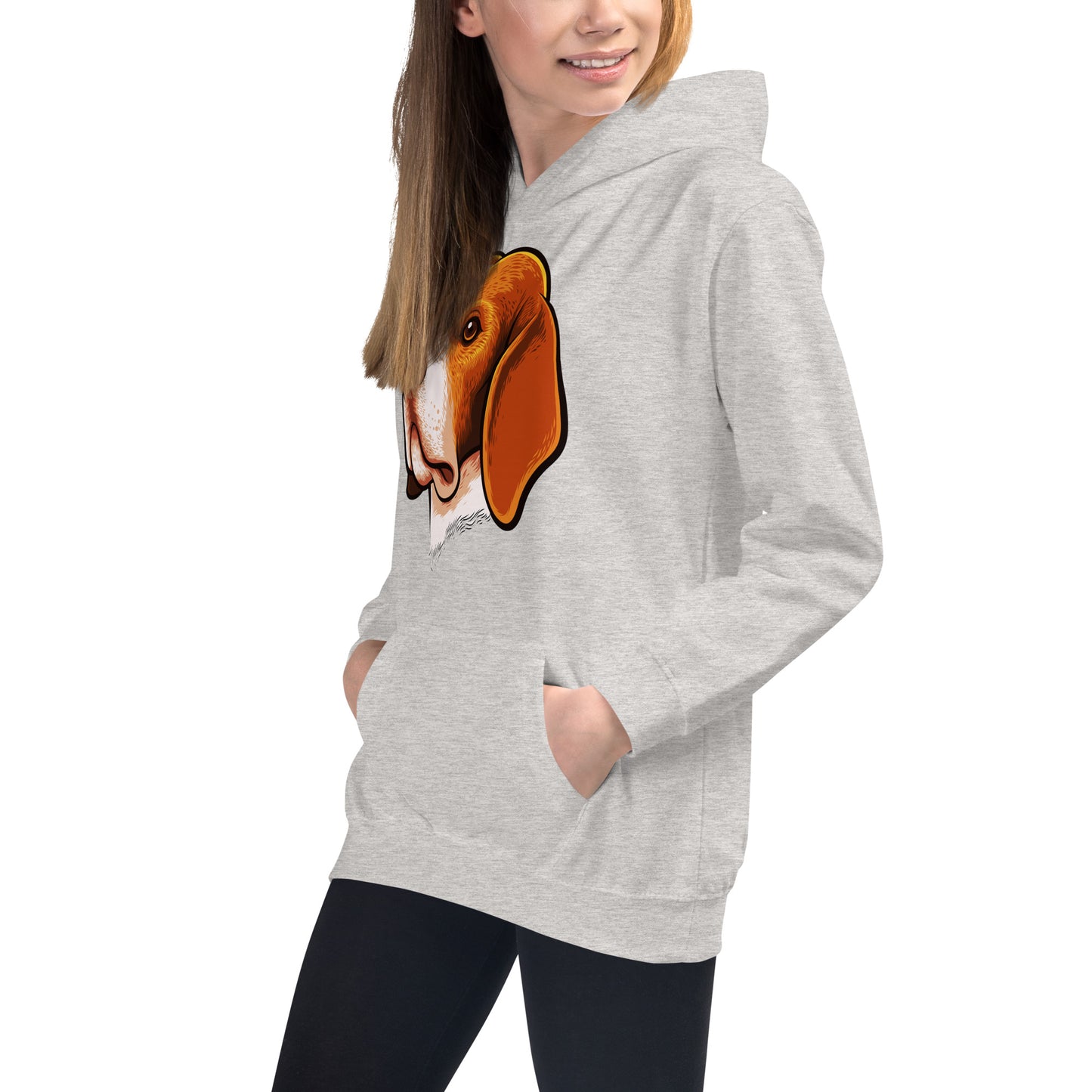 Beagle Dog Portrait Hoodie, No. 0105