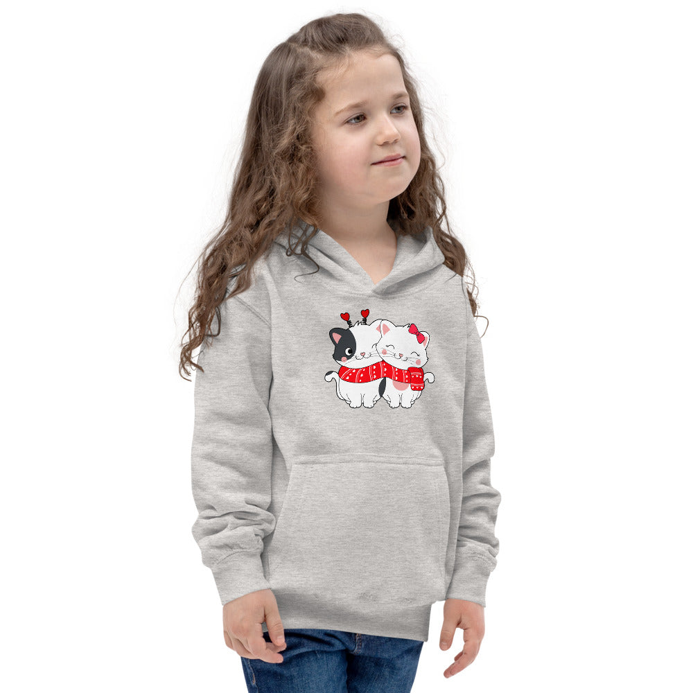 Lovely Couple Cats in Love, Hoodies, No. 0470