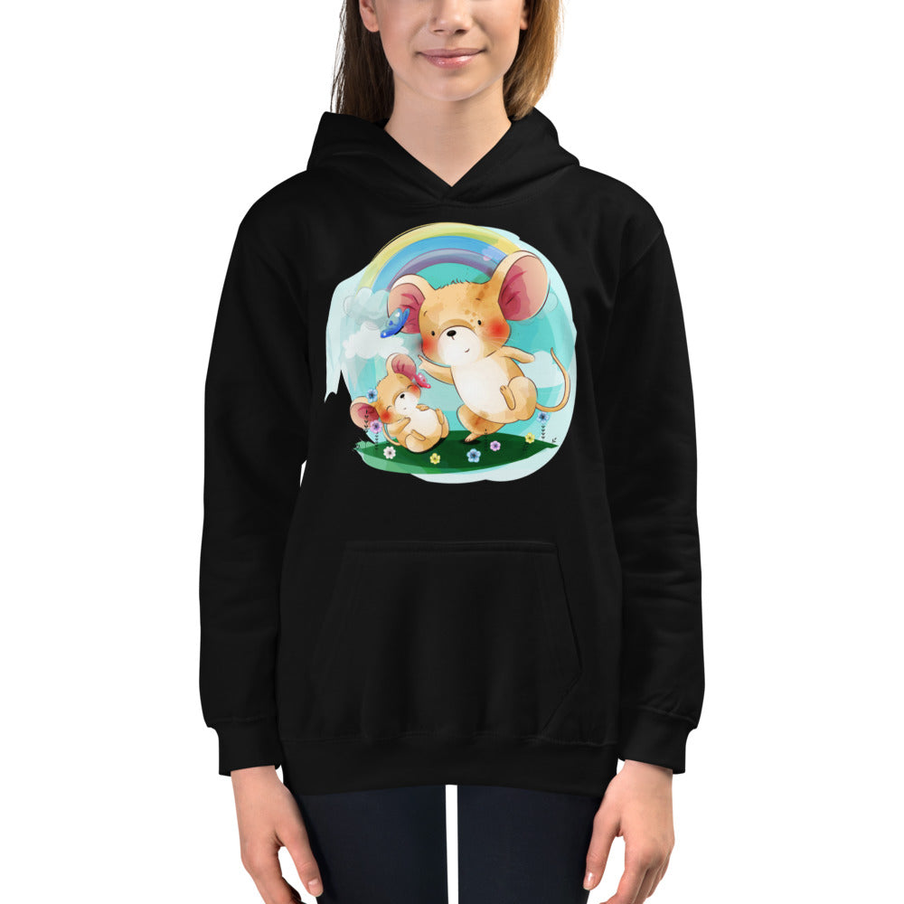 Mouses with Butterflies, Hoodies, No. 0095