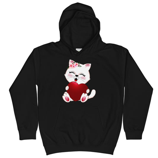 Lovely Cat in Love, Hoodies, No. 0469