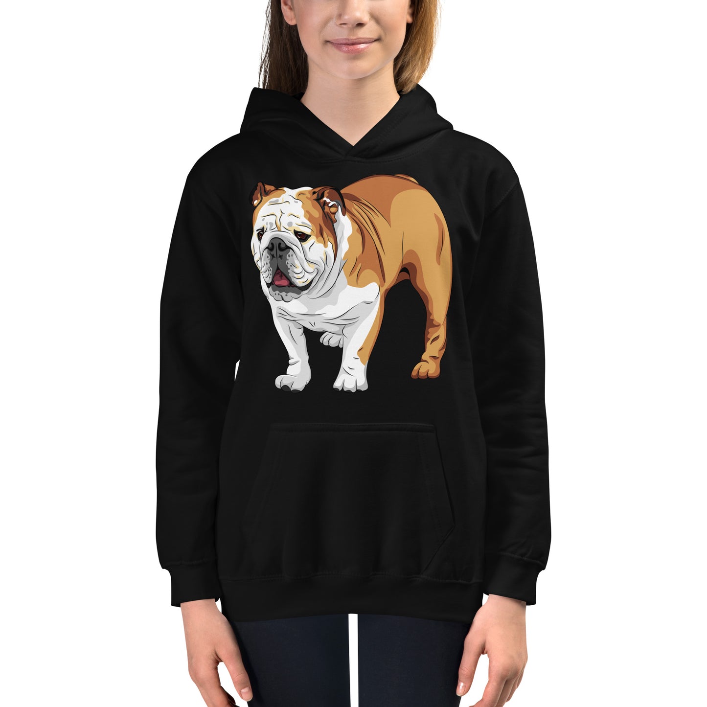 Cool English Bulldog Dog Hoodie, No. 0129