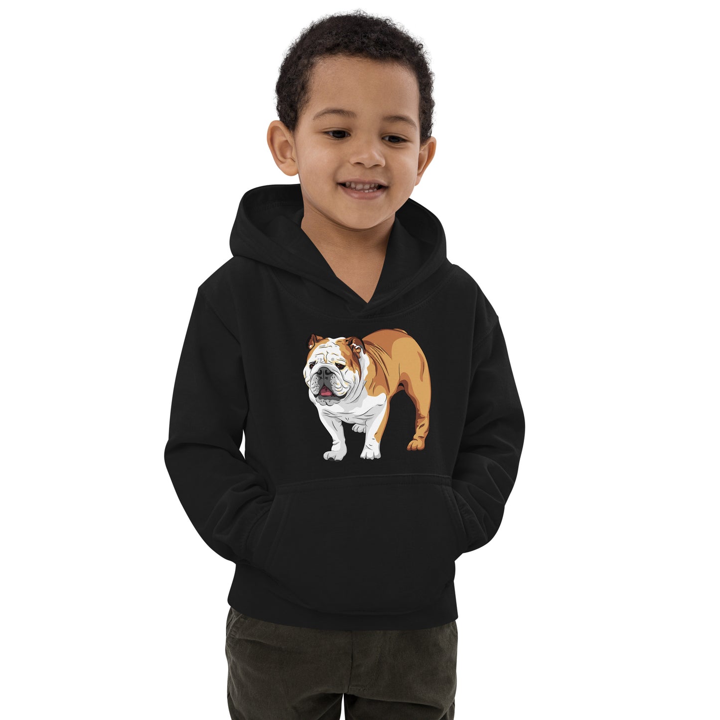 Cool English Bulldog Dog Hoodie, No. 0129