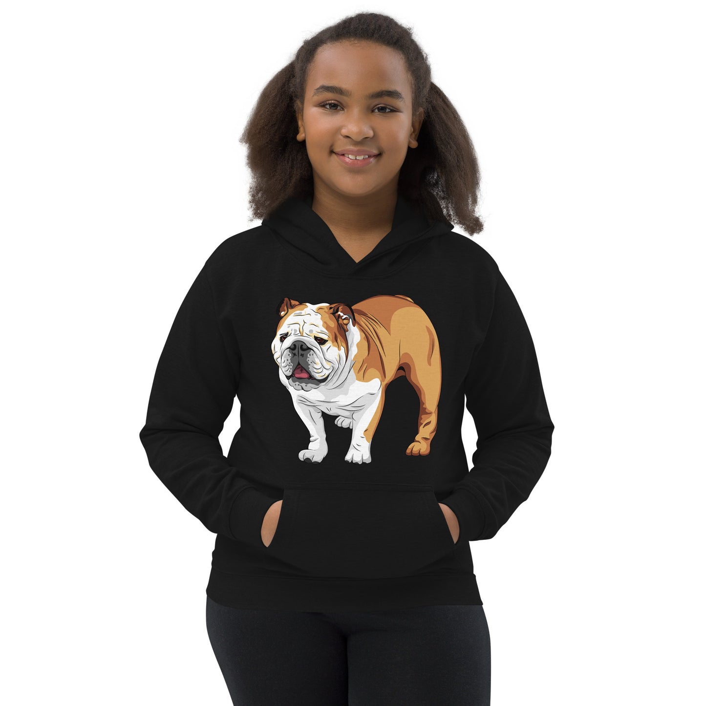 Cool English Bulldog Dog Hoodie, No. 0129