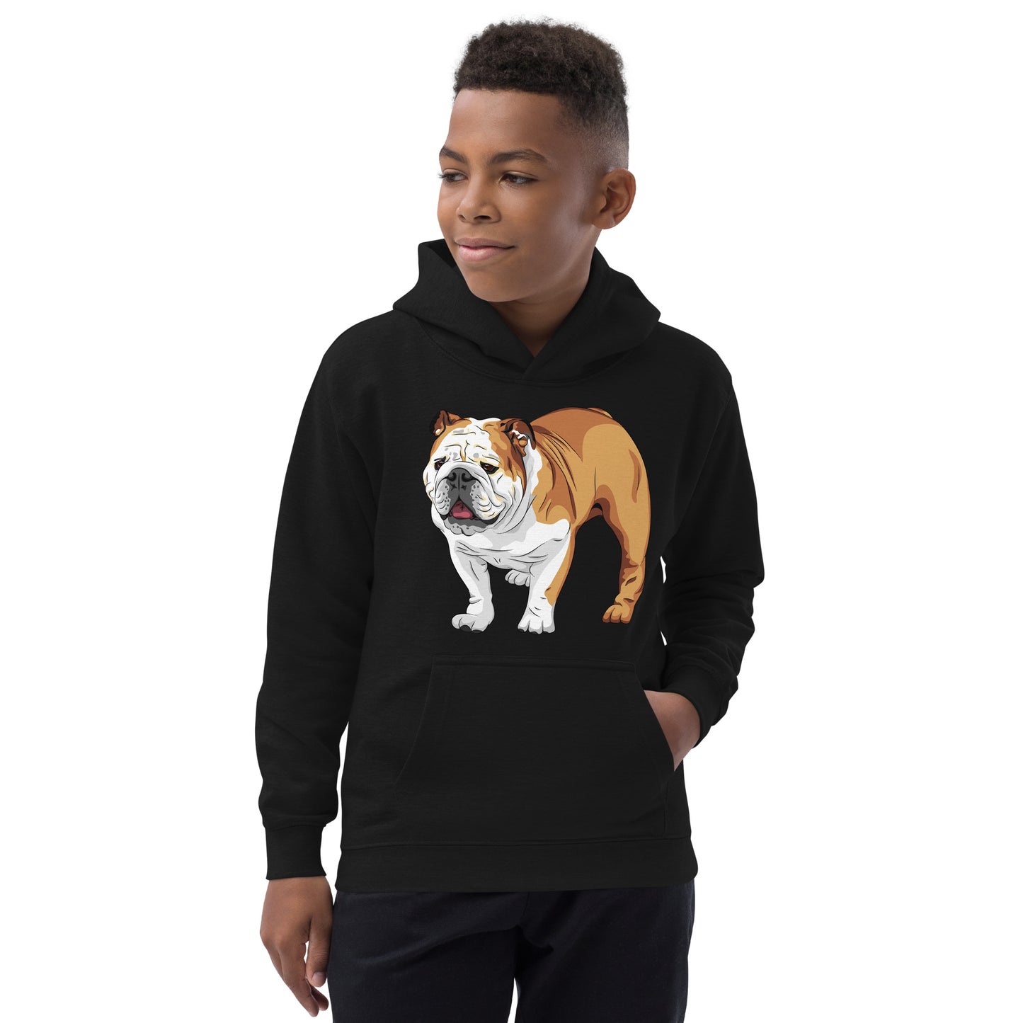 Cool English Bulldog Dog Hoodie, No. 0129