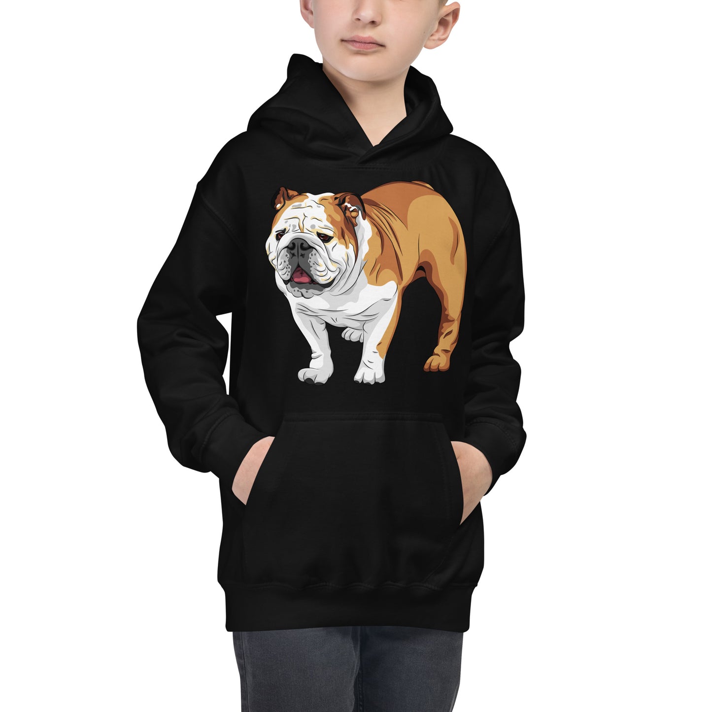 Cool English Bulldog Dog Hoodie, No. 0129