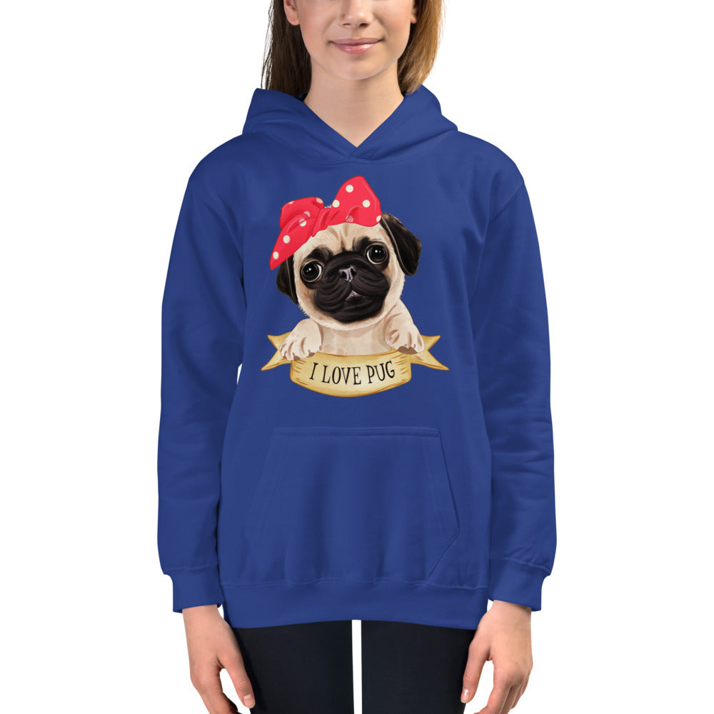 Lovely Pug Dog, Hoodies, No. 0480