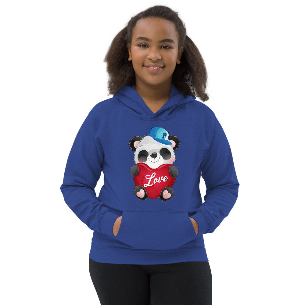 Panda with Heart, Hoodies, No. 0032