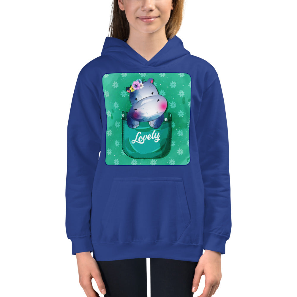 Hippo Inside Pocket, Hoodies, No. 0458