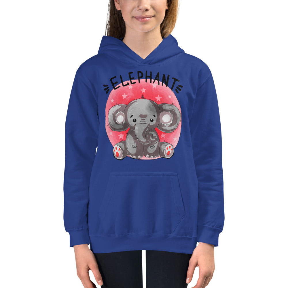 Indian Elephant, Hoodies, No. 0460