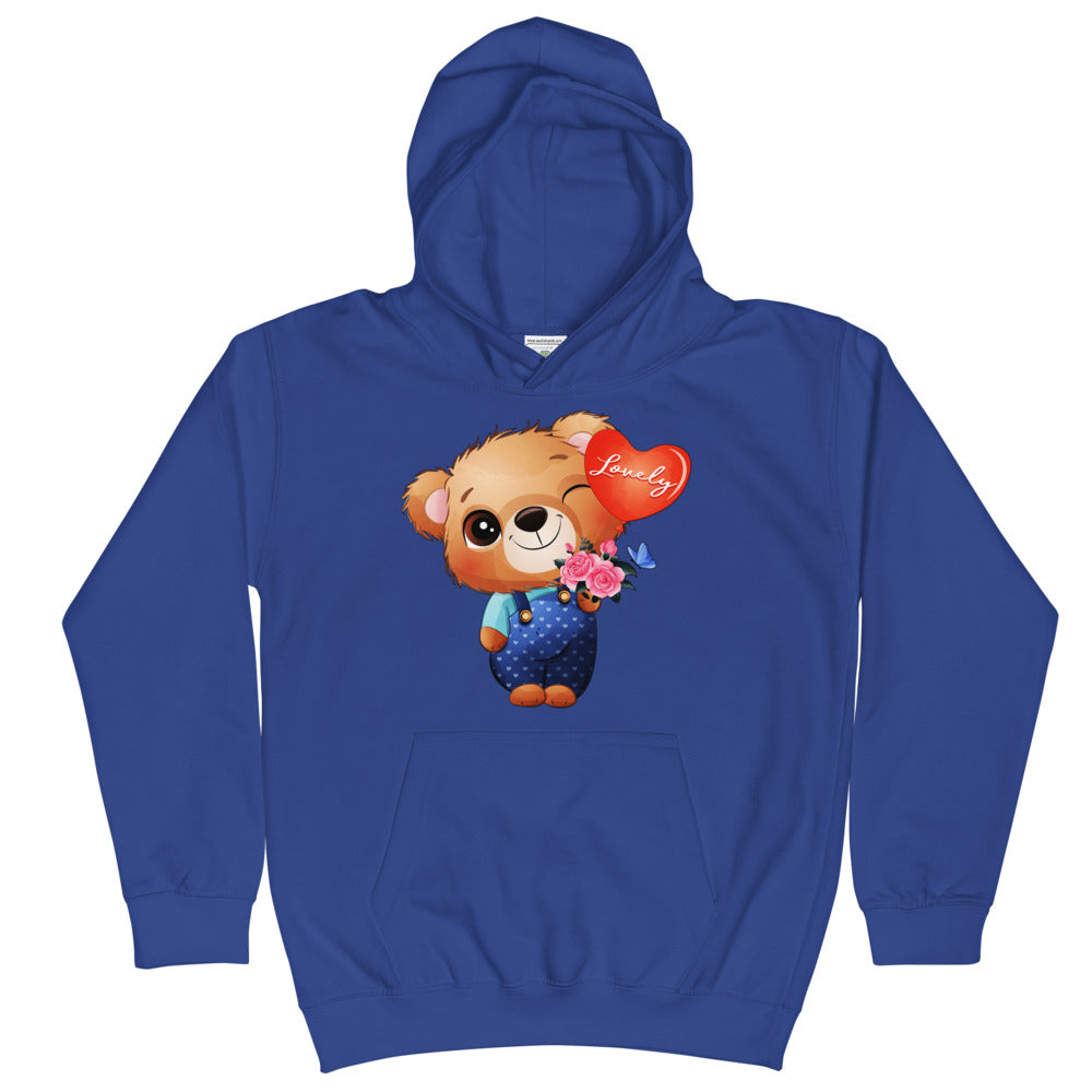 Little Bear Holding Balloon, Hoodies, No. 0026