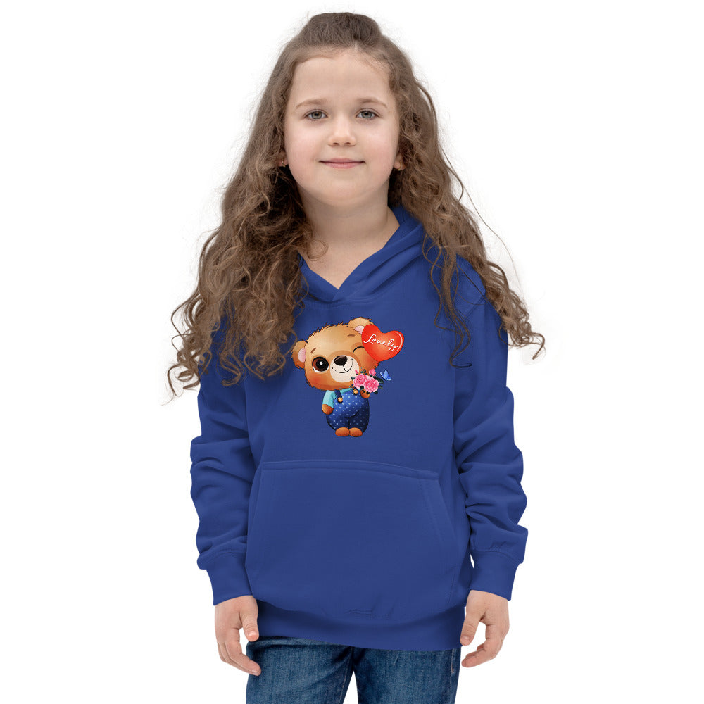 Little Bear Holding Balloon, Hoodies, No. 0026