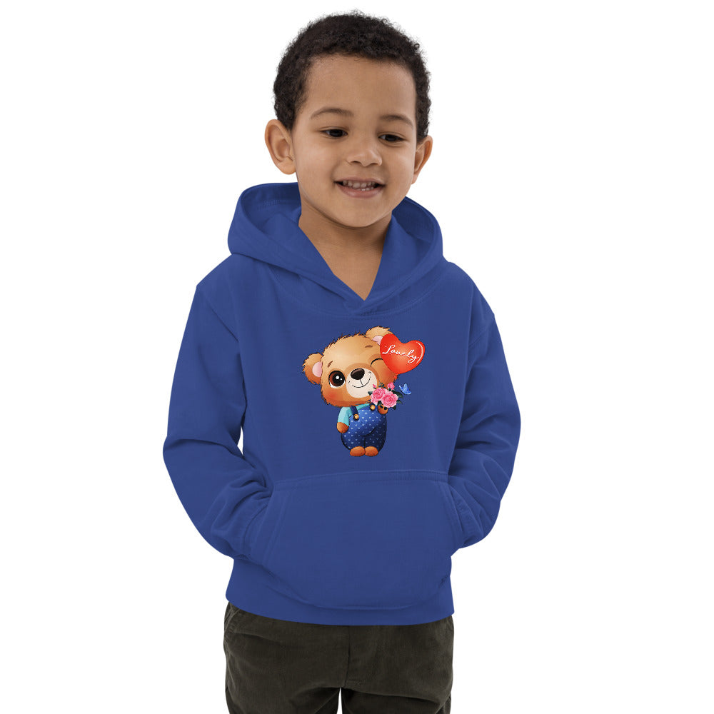 Little Bear Holding Balloon, Hoodies, No. 0026