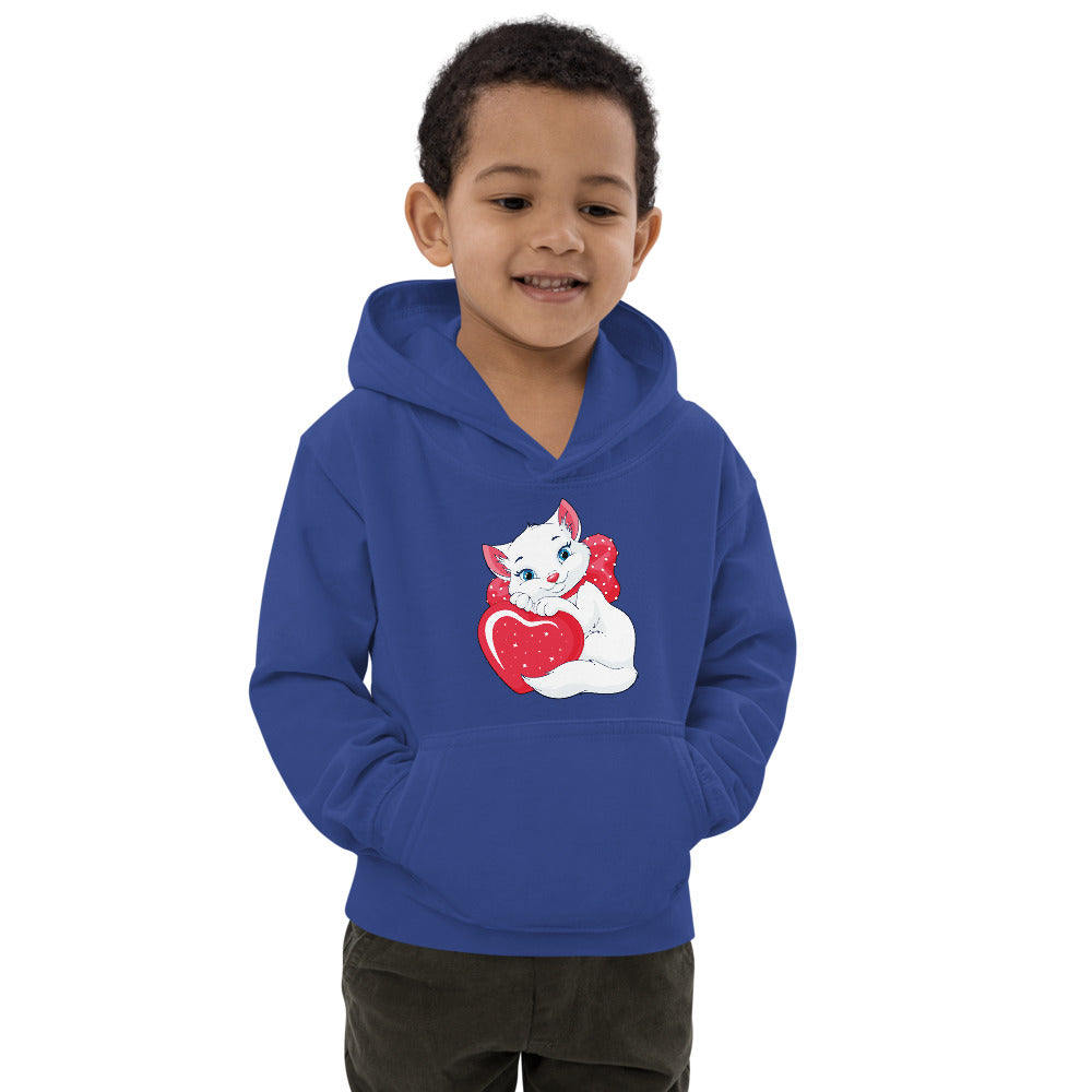 Lovely Cat with Heart, Hoodies, No. 0538