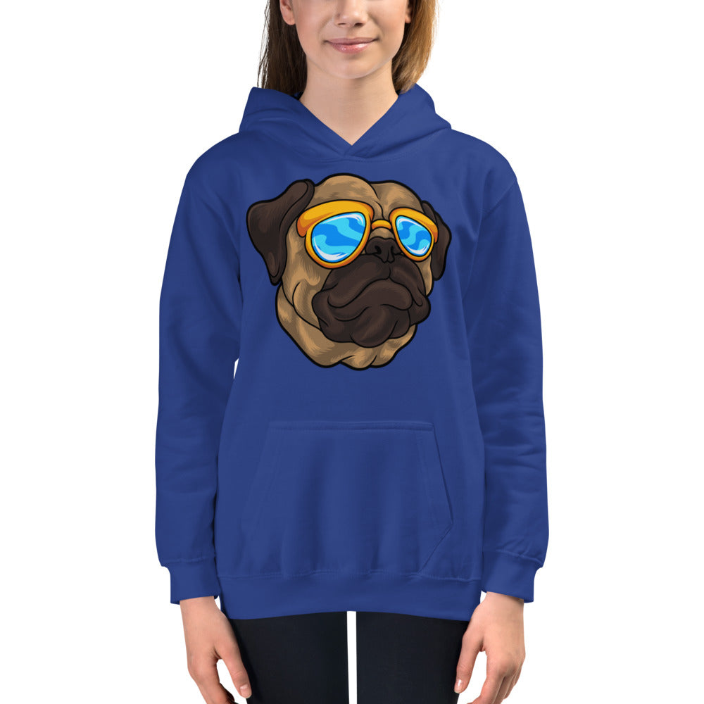 Pug Dog Portrait, Hoodies, No. 0549