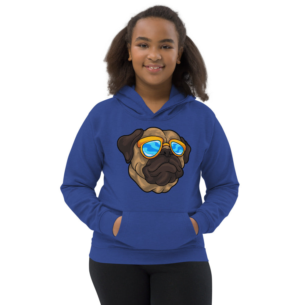 Pug Dog Portrait, Hoodies, No. 0549