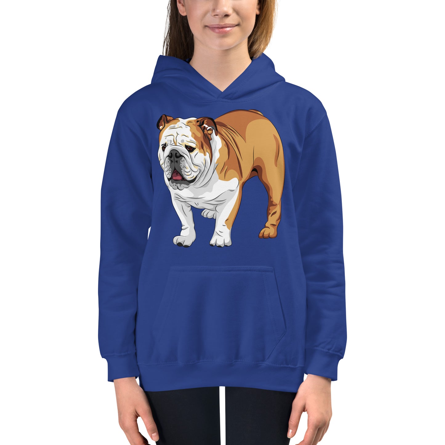 Cool English Bulldog Dog Hoodie, No. 0129