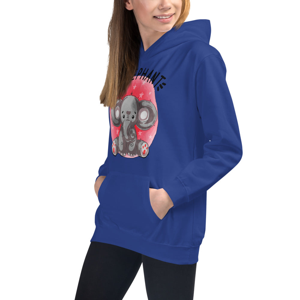 Indian Elephant, Hoodies, No. 0460