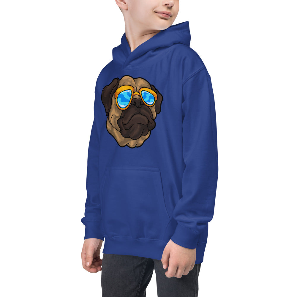 Pug Dog Portrait, Hoodies, No. 0549