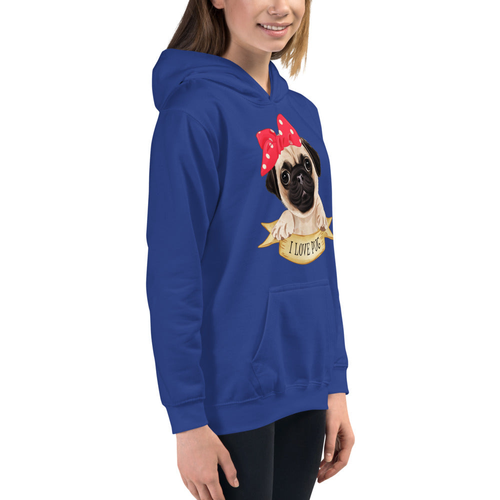 Lovely Pug Dog, Hoodies, No. 0480