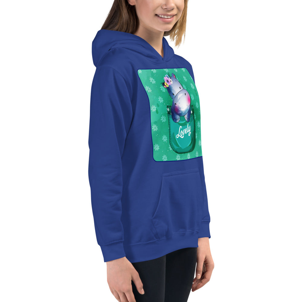 Hippo Inside Pocket, Hoodies, No. 0458