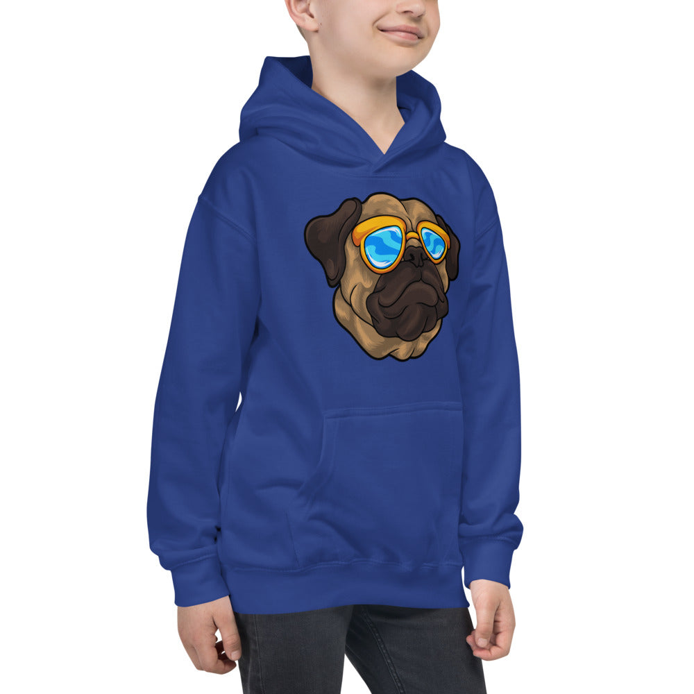 Pug Dog Portrait, Hoodies, No. 0549