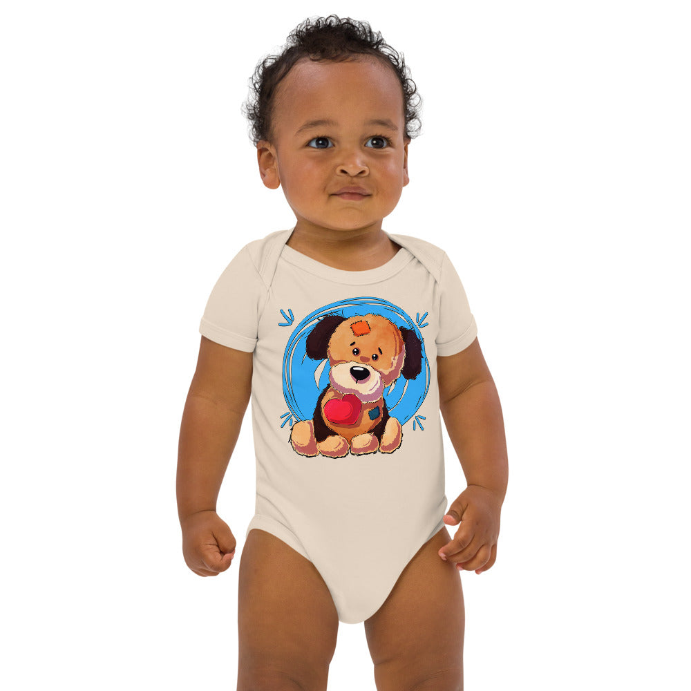 Lovely Puppy Dog with Heart, Bodysuits, No. 0481