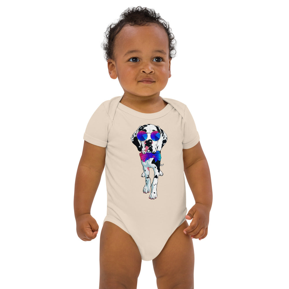 Cute Spotted Great Dane Dog, Bodysuits, No. 0557