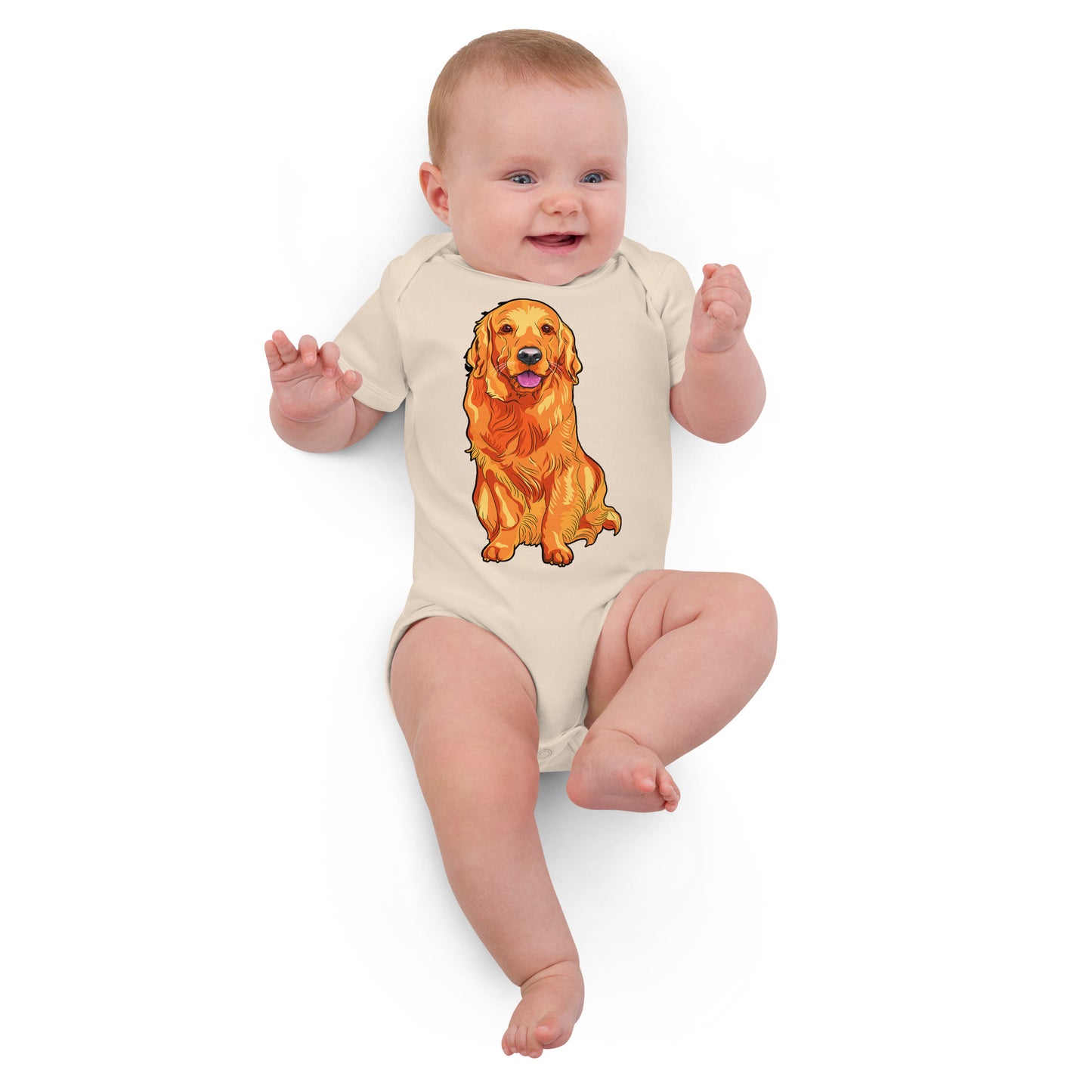 Cool Golden Retriever Dog Bodysuit, No. 0581