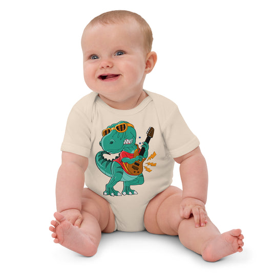 Cool Dinosaur Rock Star Bodysuit, No. 0258