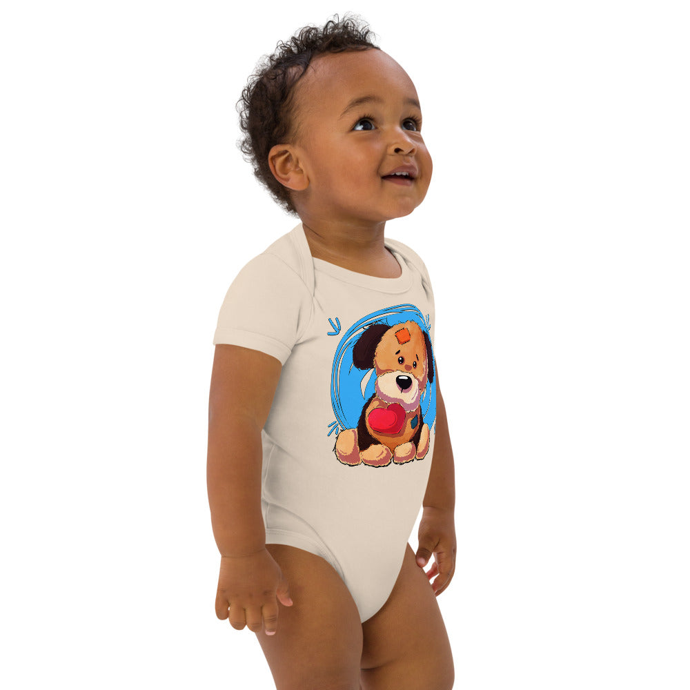 Lovely Puppy Dog with Heart, Bodysuits, No. 0481