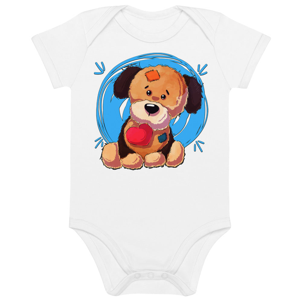 Lovely Puppy Dog with Heart, Bodysuits, No. 0481