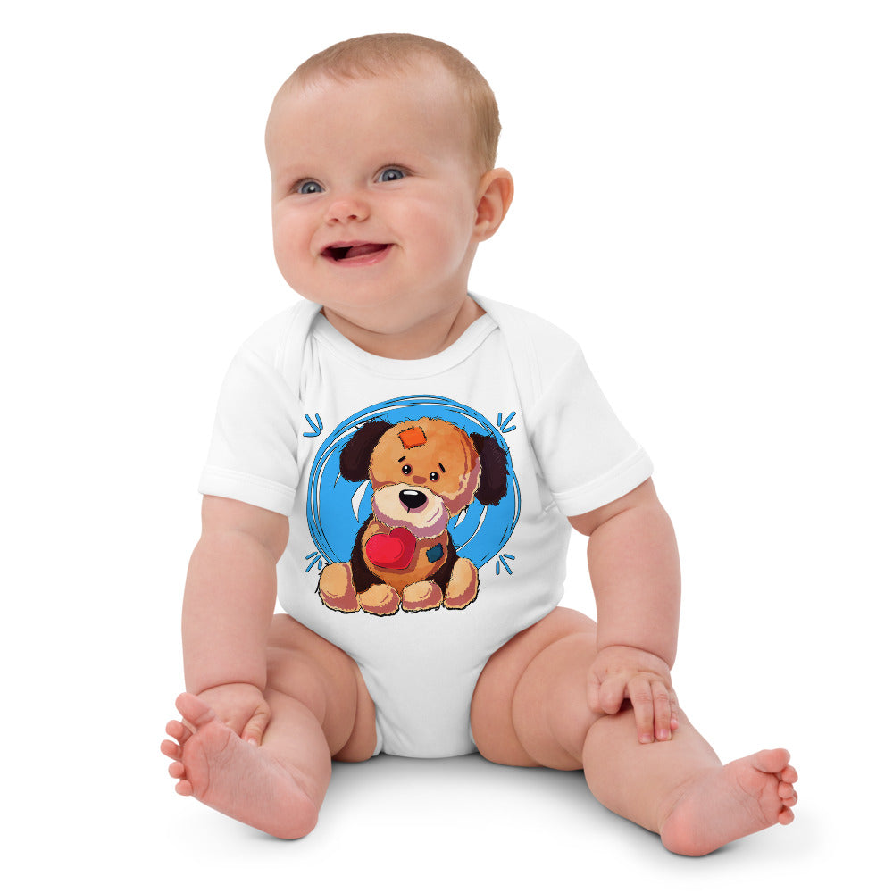 Lovely Puppy Dog with Heart, Bodysuits, No. 0481