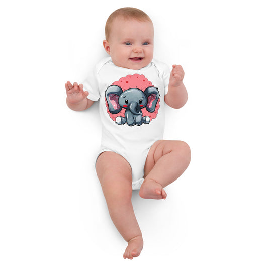Lovely Baby Elephant, Bodysuits, No. 0464